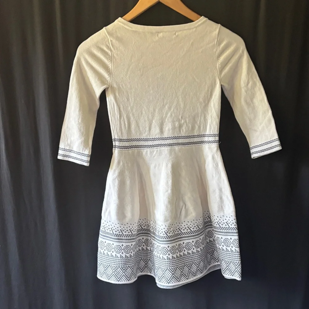 GAP Kids Formal knit Dress in White and Black sz L